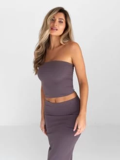 Alessia Bandeau Top - Mocha 11 Alessia Bandeau Top - Mocha -Trend Wear Sales B118 4Brown 03D