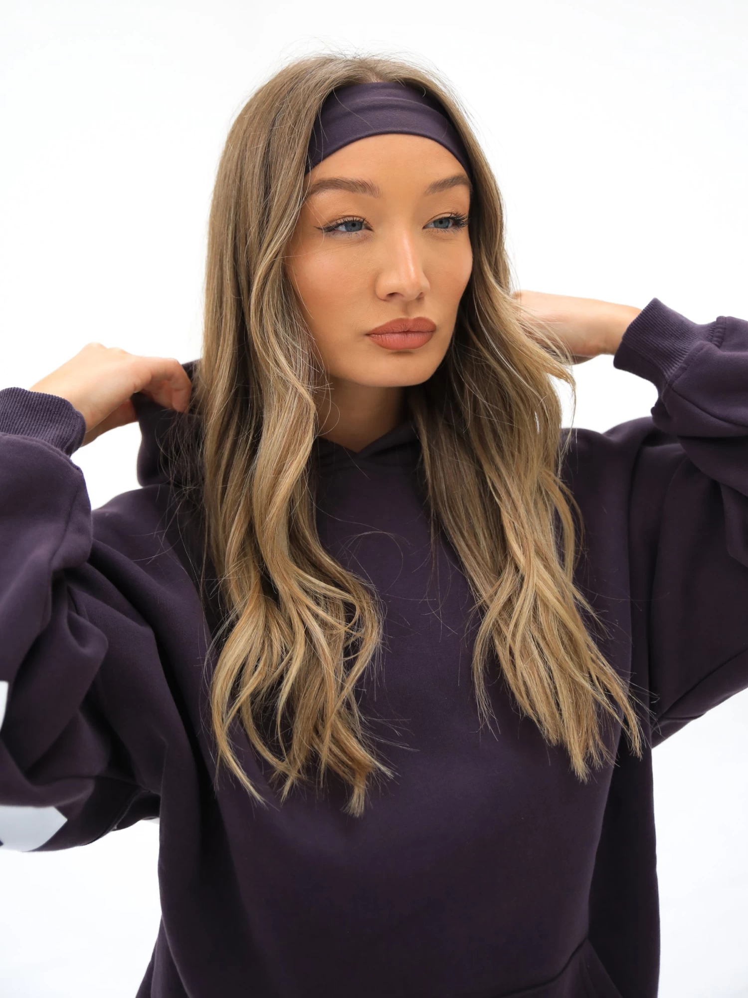 Soft Headband - Plum 4 Soft Headband - Plum - Image 2