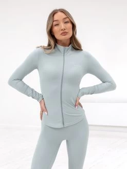 Studio Active Jacket - Mineral Blue -Trend Wear Sales B605Lightblue 03D