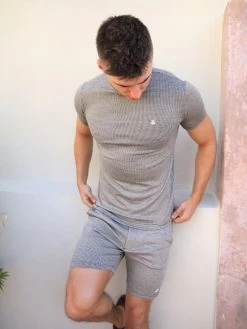 Midar Check T-Shirt - Gold -Trend Wear Sales BlackD 2