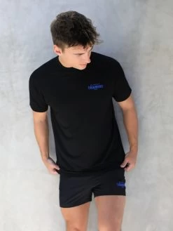 Relaxed Training T-Shirt - Black & Blue -Trend Wear Sales Blue 02D 21203767 a39a 4fbc bef0 56aeb6be275a
