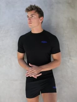 Slim Training T-Shirt - Black & Blue 13 Slim Training T-Shirt - Black & Blue -Trend Wear Sales Blue 03D 21d16817 6347 4ca6 9eaa f0d37d7ea905