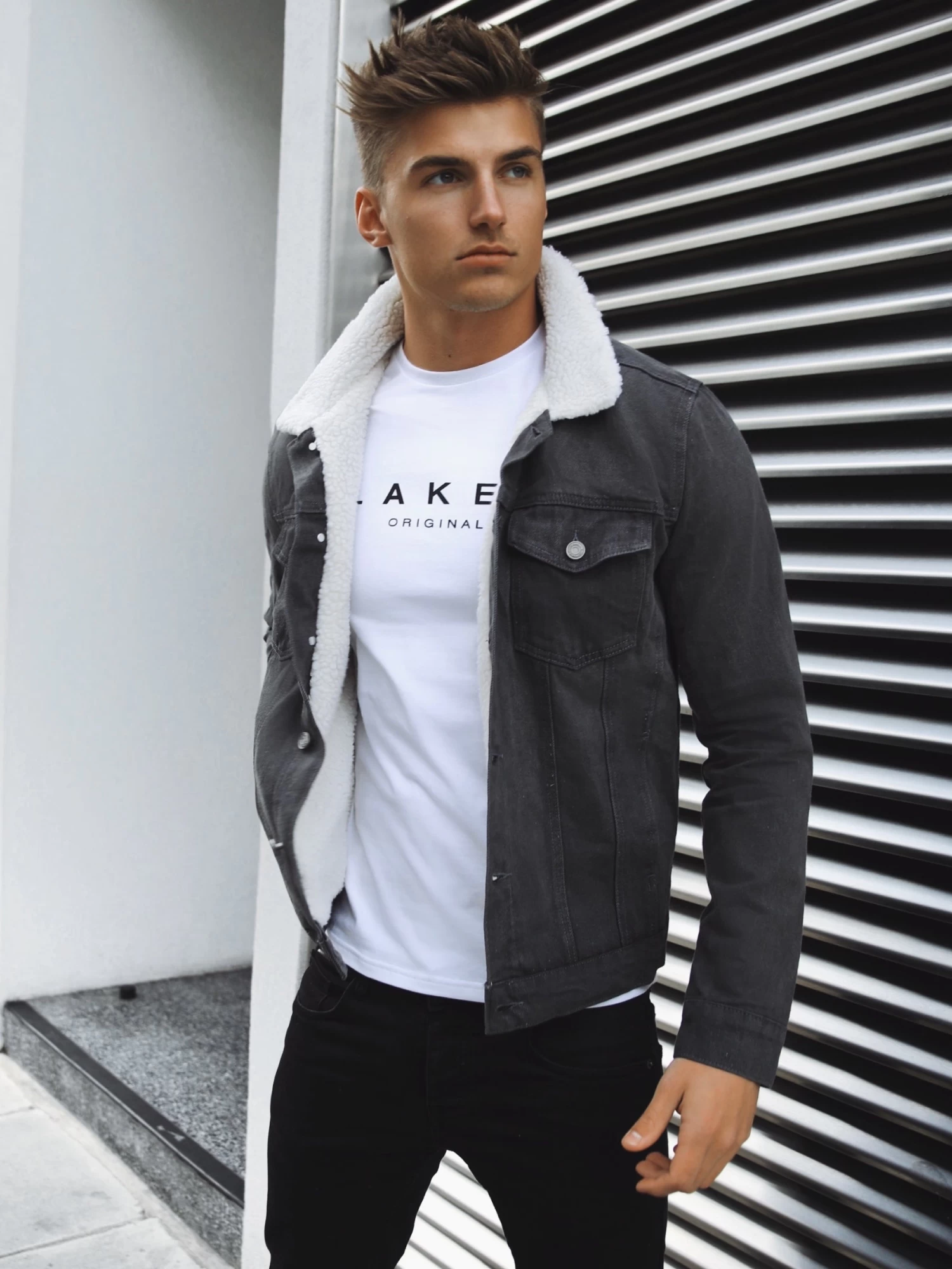 Boston Denim Jacket - Grey 3 Boston Denim Jacket - Grey