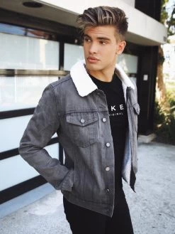 Boston Denim Jacket - Grey 16 Boston Denim Jacket - Grey -Trend Wear Sales Boston 7D