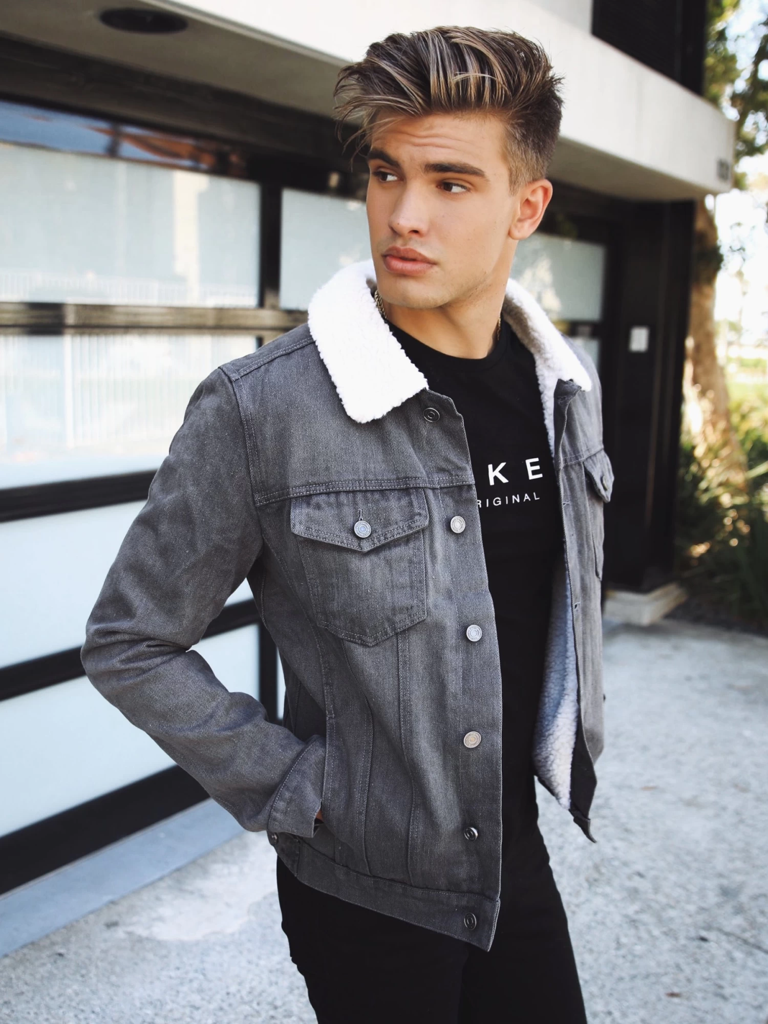 Boston Denim Jacket - Grey 9 Boston Denim Jacket - Grey - Image 7