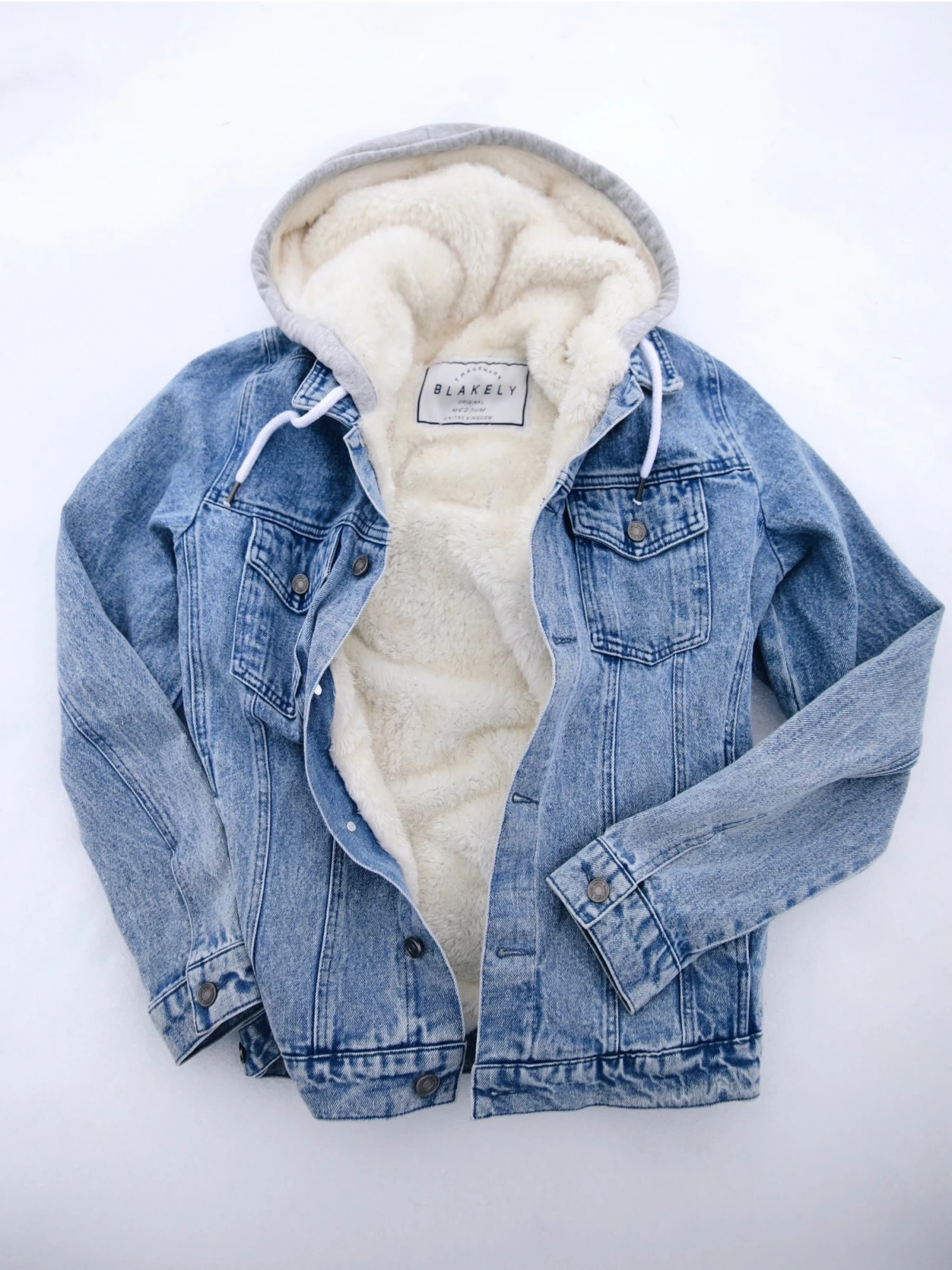 Camden Hooded Denim Jacket - Light Blue 4 Camden Hooded Denim Jacket - Light Blue - Image 2