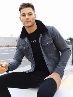 Daytona Denim Jacket - Grey 17 Daytona Denim Jacket - Grey -Trend Wear Sales Daytona 7D