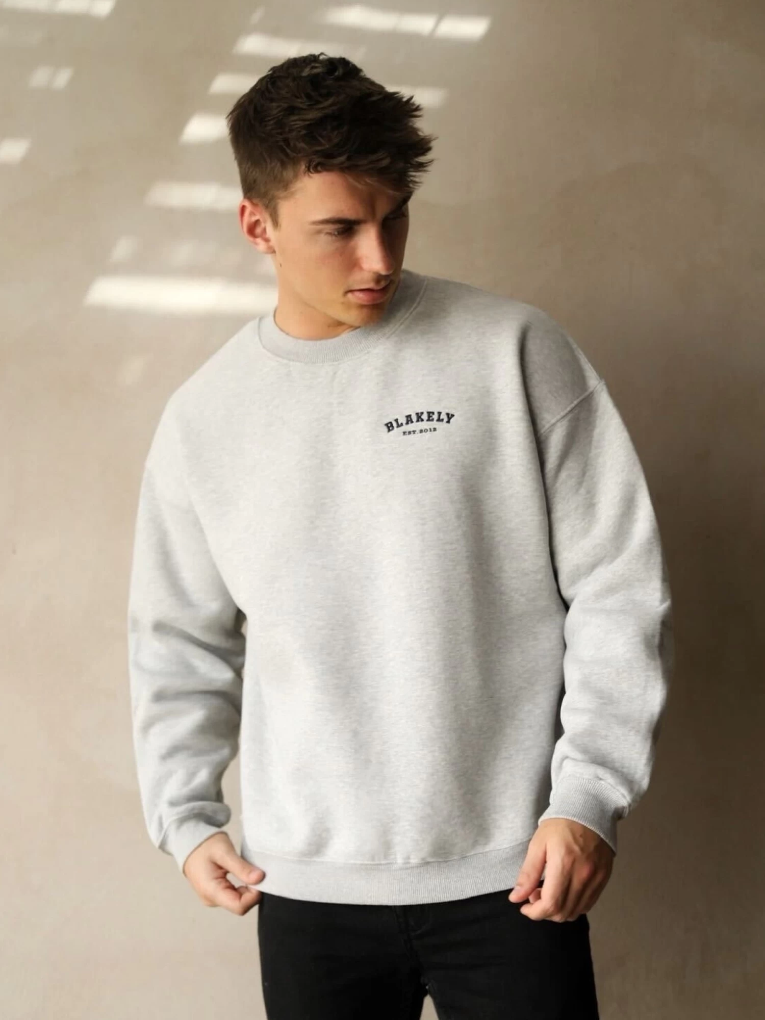 Heritage Relaxed Jumper - Marl Grey 4 Heritage Relaxed Jumper - Marl Grey - Image 2
