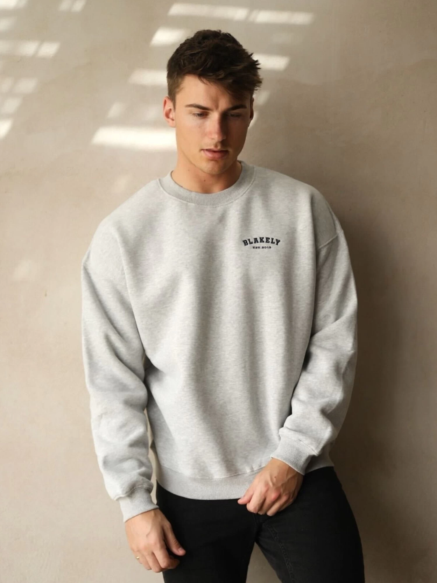 Heritage Relaxed Jumper - Marl Grey 5 Heritage Relaxed Jumper - Marl Grey - Image 3