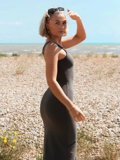 Lucia Maxi Dress - Charcoal -Trend Wear Sales Frame175