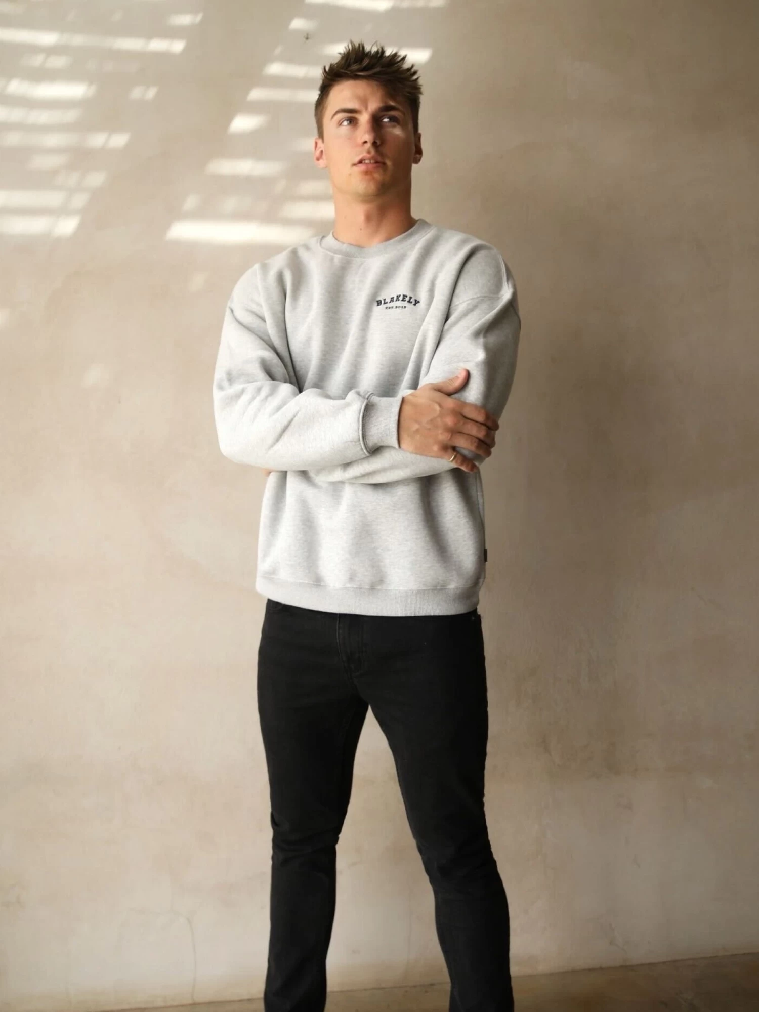 Heritage Relaxed Jumper - Marl Grey 7 Heritage Relaxed Jumper - Marl Grey - Image 5