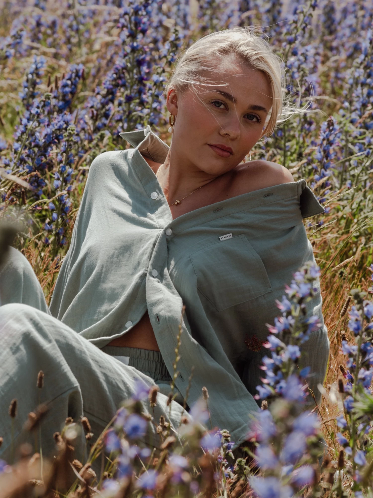 Camilla Shirt - Sage Green 5 Camilla Shirt - Sage Green - Image 3