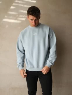 Statement Relaxed Jumper - Ice Blue -Trend Wear Sales Frame21