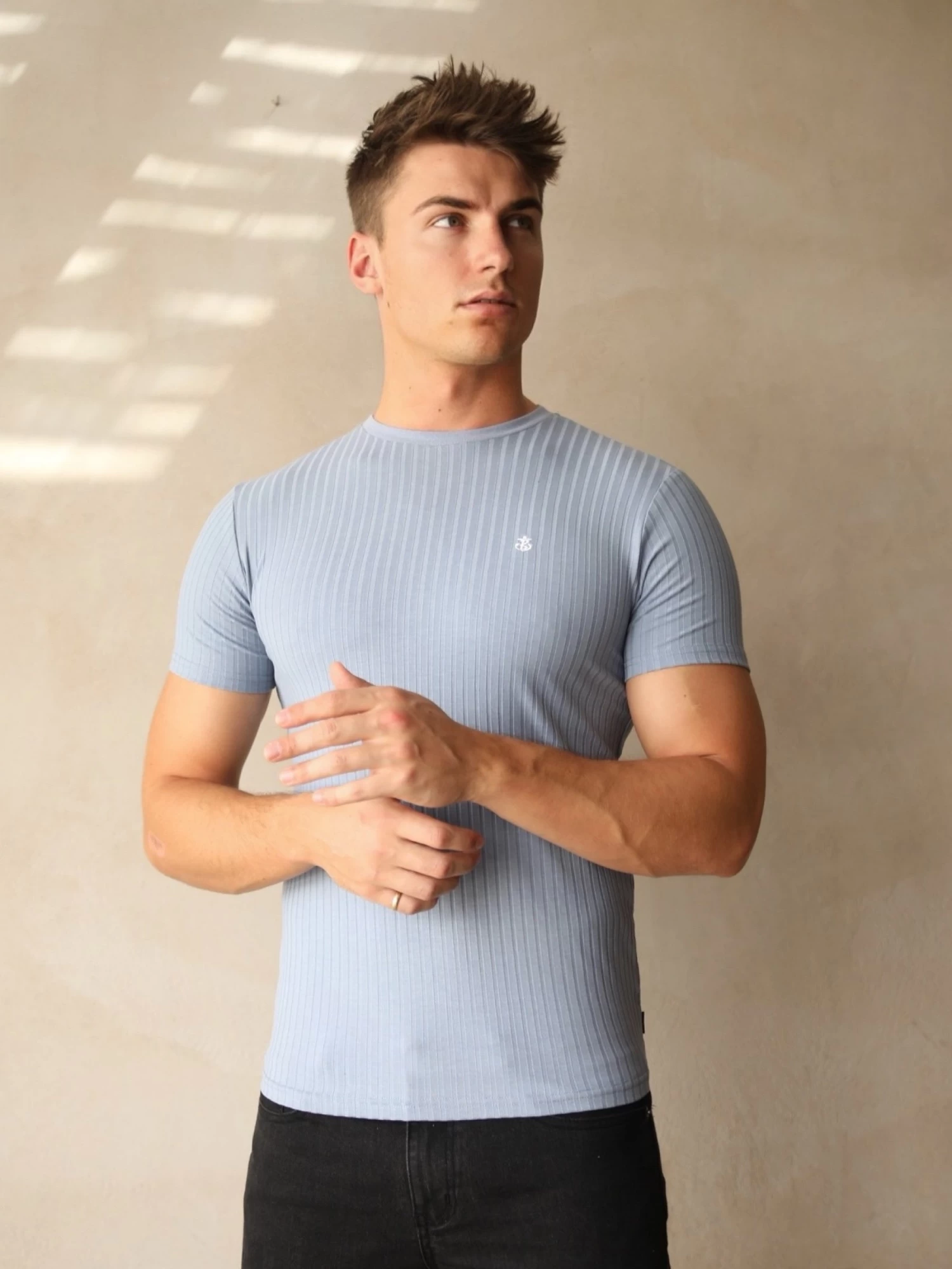 Salford Slim T-Shirt - Light Blue 3 Salford Slim T-Shirt - Light Blue