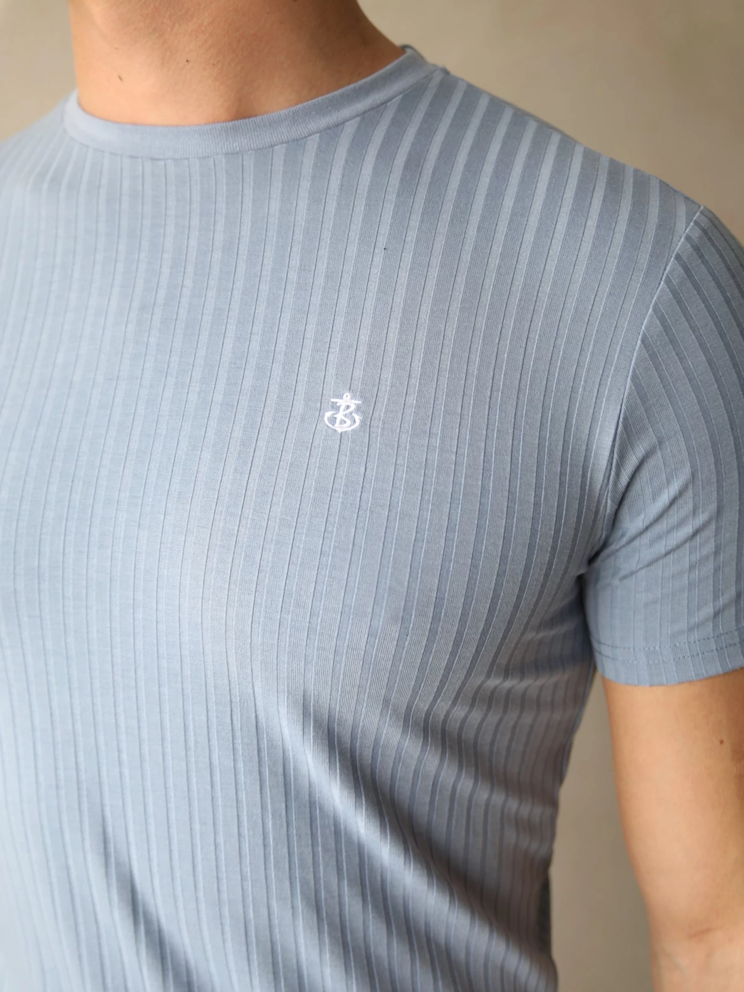 Salford Slim T-Shirt - Light Blue 6 Salford Slim T-Shirt - Light Blue - Image 4