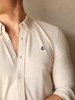 Arlo Soft Stretch Shirt - Sand -Trend Wear Sales Frame42