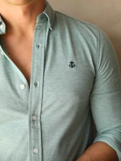 Arlo Soft Stretch Shirt - Green -Trend Wear Sales Frame56