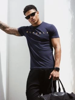 Imola T-Shirt - Navy -Trend Wear Sales Frame74