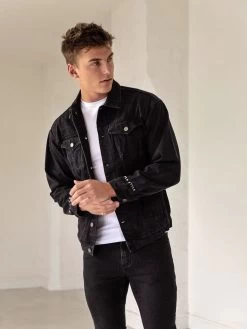 Greenwich Denim Jacket - Black 11 Greenwich Denim Jacket - Black -Trend Wear Sales GreenwichBlack 03D