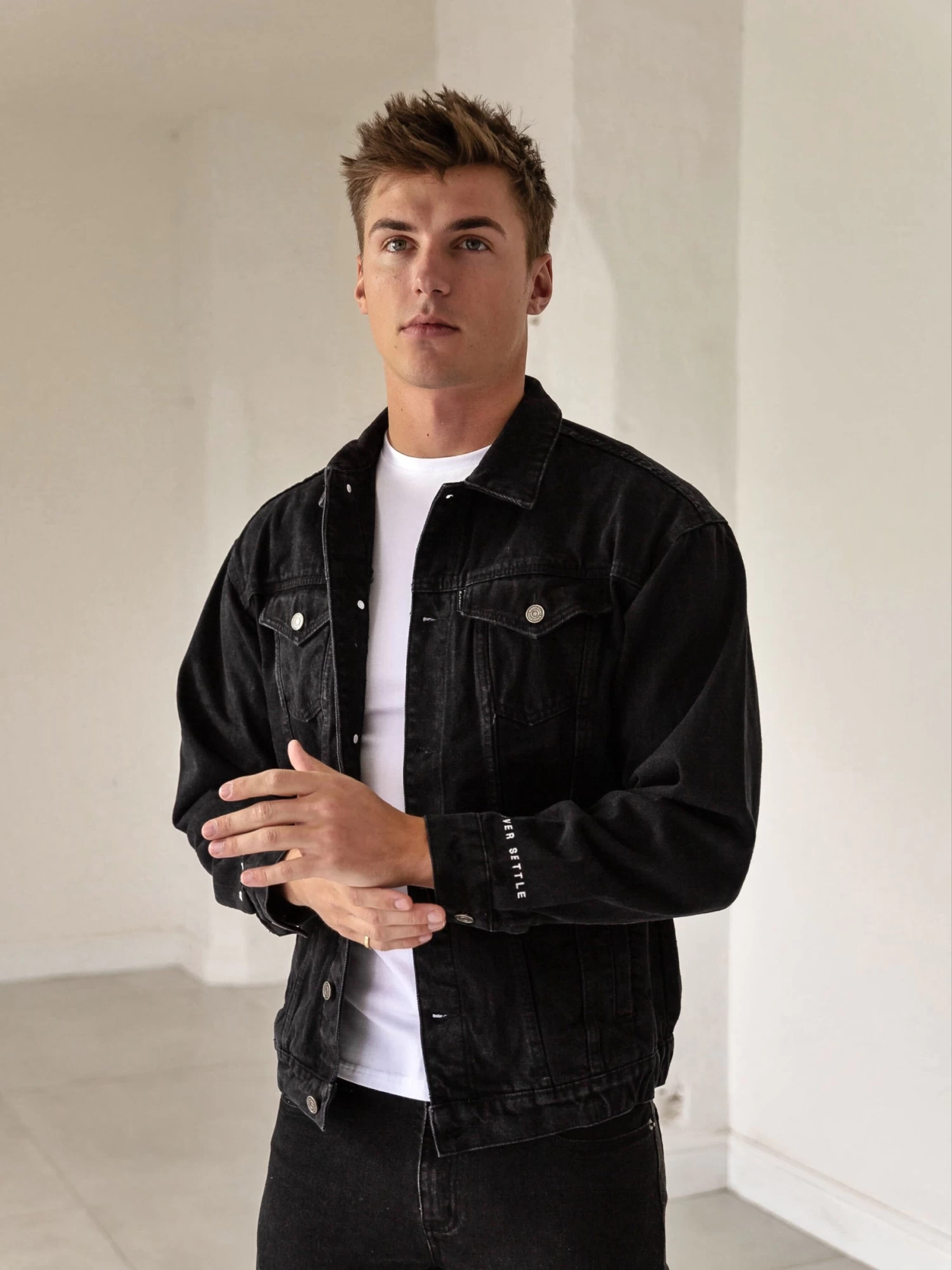 Greenwich Denim Jacket - Black 4 Greenwich Denim Jacket - Black - Image 2