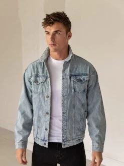 Greenwich Denim Jacket - Blue 10 Greenwich Denim Jacket - Blue -Trend Wear Sales GreenwichBlue 02D