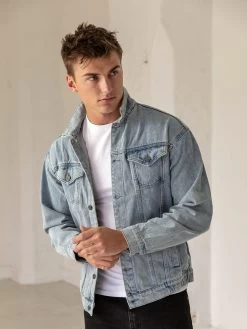 Greenwich Denim Jacket - Blue 12 Greenwich Denim Jacket - Blue -Trend Wear Sales GreenwichBlue 05D