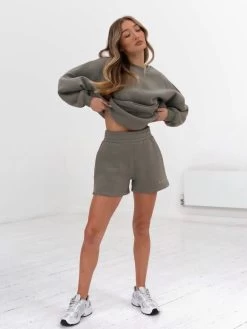 Isabel Oversized Jumper - Safari Green -Trend Wear Sales ISABELSAFARIGREEN1846A02