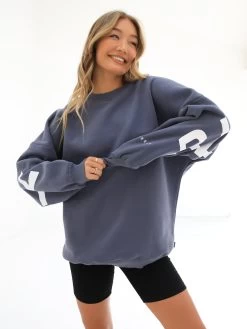 Isabel Oversized Jumper - Blue -Trend Wear Sales IsabelBlue1