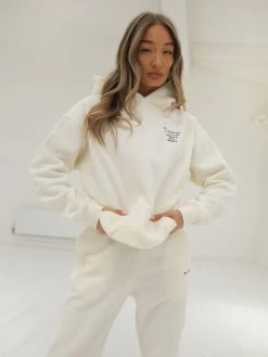 Monaco Oversized Hoodie - Ivory -Trend Wear Sales LEAD213WOOFF WHITEHOODIED