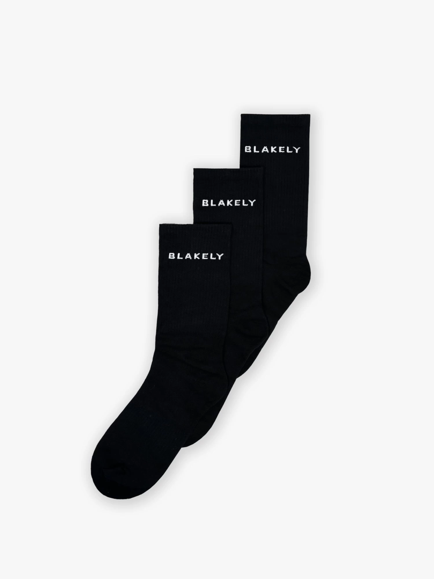 Blakely Socks 3 Pack - Black 3 Blakely Socks 3 Pack - Black