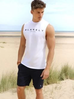 Sarasota Sleeveless Tee - White -Trend Wear Sales Sarasota 3D