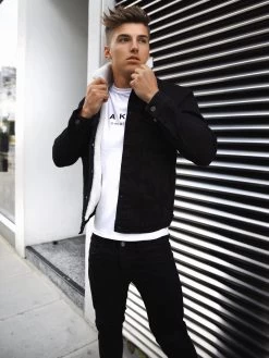 Vancouver Denim Jacket - Black -Trend Wear Sales Vancouver3D