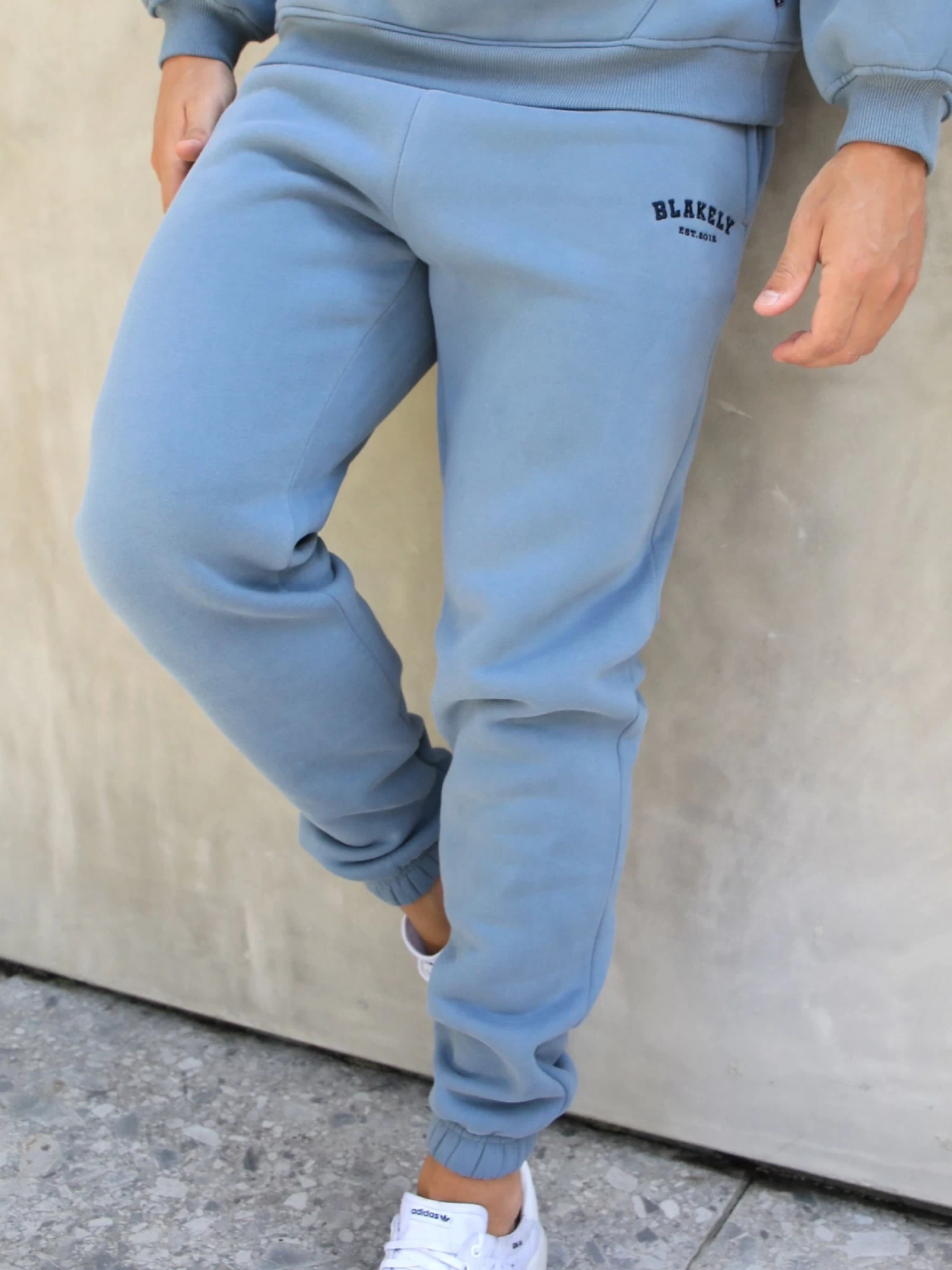 Varsity Relaxed Sweatpants - Blue 3 Varsity Relaxed Sweatpants - Blue