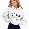 Yoga Oversized Hoodie - Marl White 1 Yoga Oversized Hoodie - Marl White -Trend Wear Sales YOGAMARLWHITE