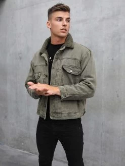 Rapha Denim Jacket - Army Green -Trend Wear Sales army green 08