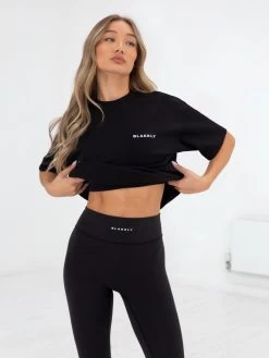 Series Oversized T-Shirt - Black -Trend Wear Sales edit1966AWBlack 01D