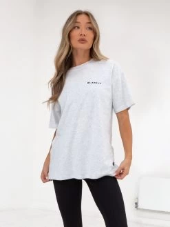 Series Oversized T-Shirt - Marl White -Trend Wear Sales edit1966AWMarlWhite 06D f2578a4b 54fb 44e0 8f2b 3e1e0b14a65b