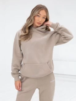 Series Oversized Hoodie - Washed Khaki -Trend Wear Sales edit836AWBrown 02D
