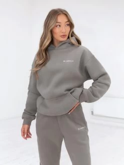 Series Oversized Hoodie - Stone Grey -Trend Wear Sales edit836AWGrey 05D