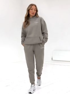 Series Oversized Hoodie - Stone Grey -Trend Wear Sales edit836AWGrey 08D