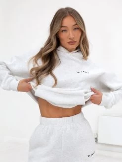 Series Oversized Hoodie - Marl White -Trend Wear Sales edit836AWMarlWhite 01D