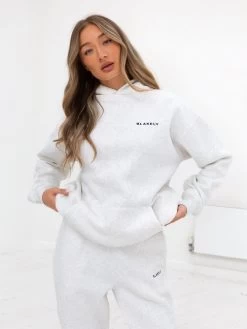 Series Oversized Hoodie - Marl White -Trend Wear Sales edit836AWMarlWhite 04D