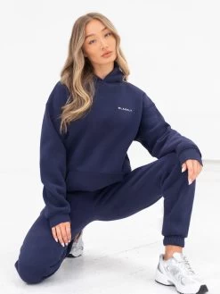 Series Oversized Hoodie - Navy -Trend Wear Sales edit836AWNavy 02D