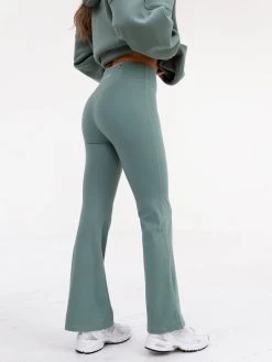 Soft Sculpt Wide Leg Leggings - Sage Green -Trend Wear Sales edit 2741 SAGED 6 1 copy