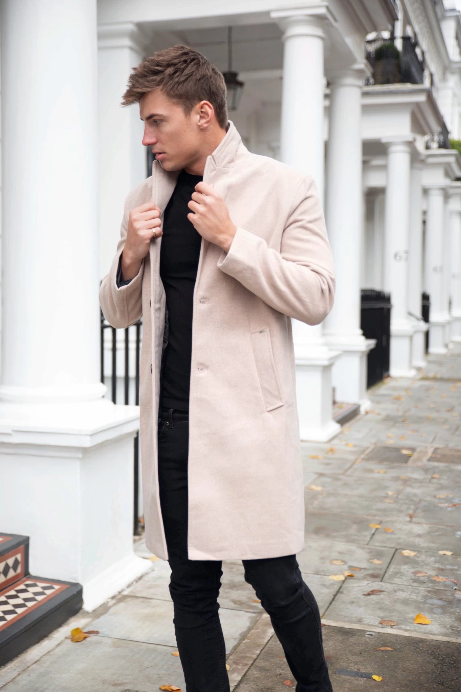 Knightsbridge Tailored Coat - Tan 7 Knightsbridge Tailored Coat - Tan - Image 5