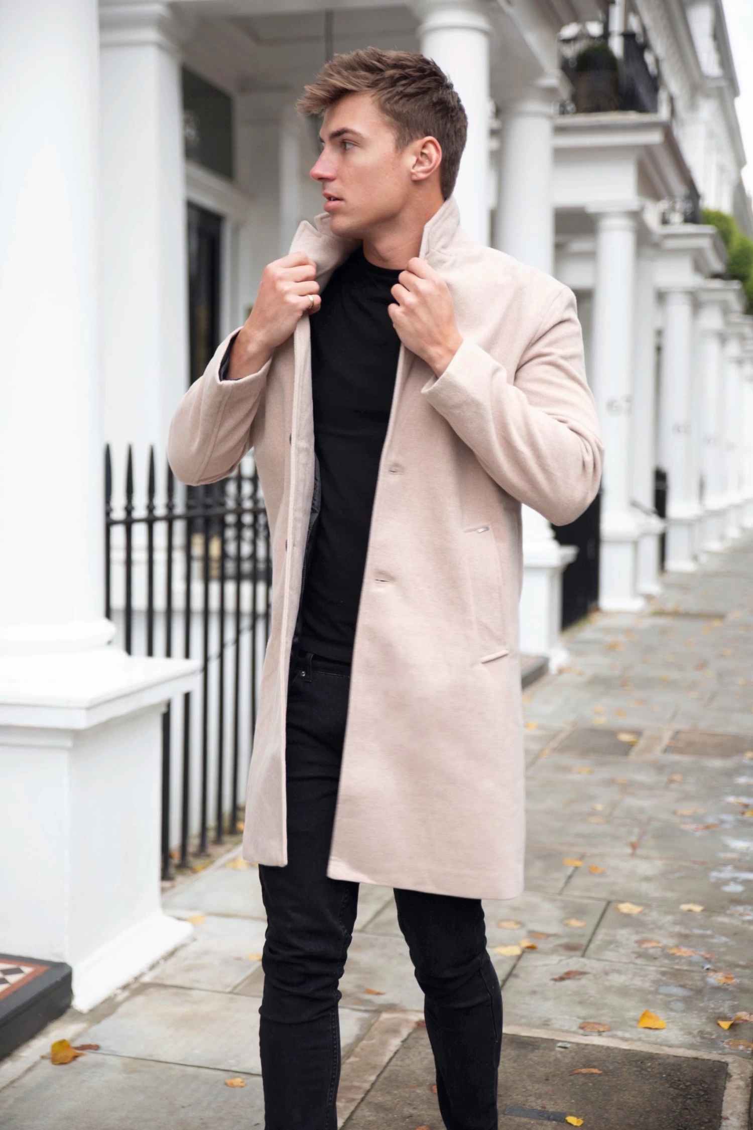 Knightsbridge Tailored Coat - Tan 9 Knightsbridge Tailored Coat - Tan - Image 7