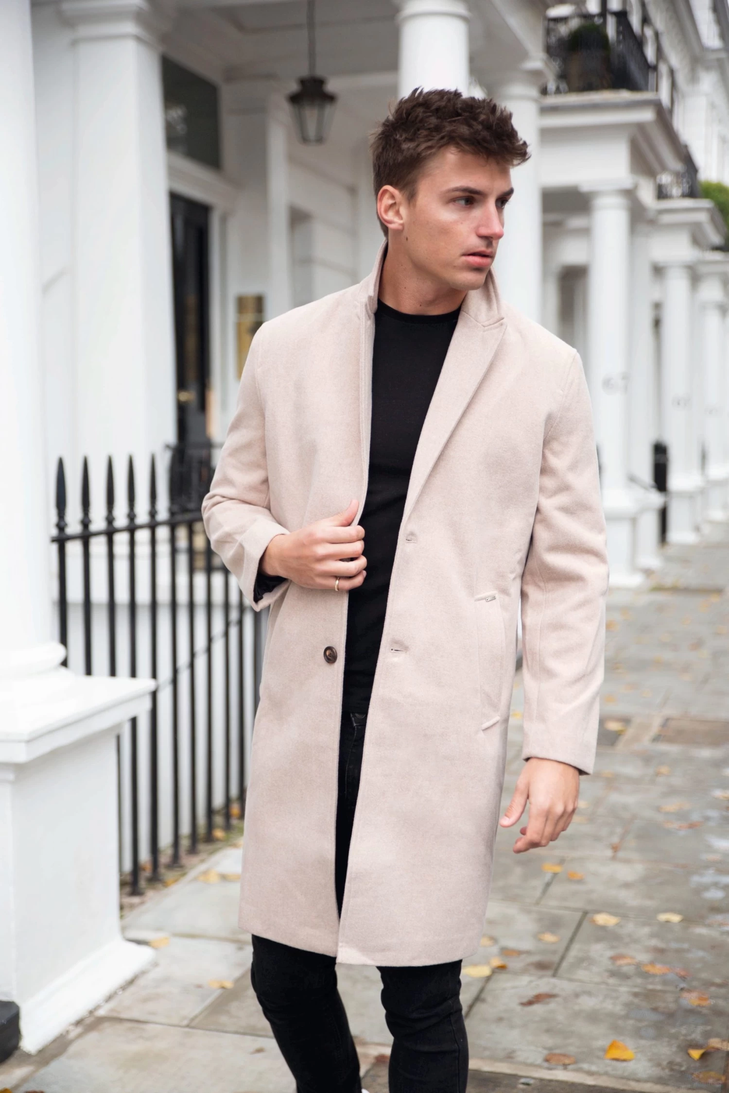 Knightsbridge Tailored Coat - Tan 4 Knightsbridge Tailored Coat - Tan - Image 2